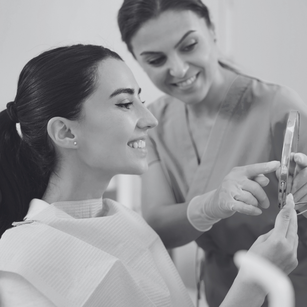 Dental Hygienist and Patient